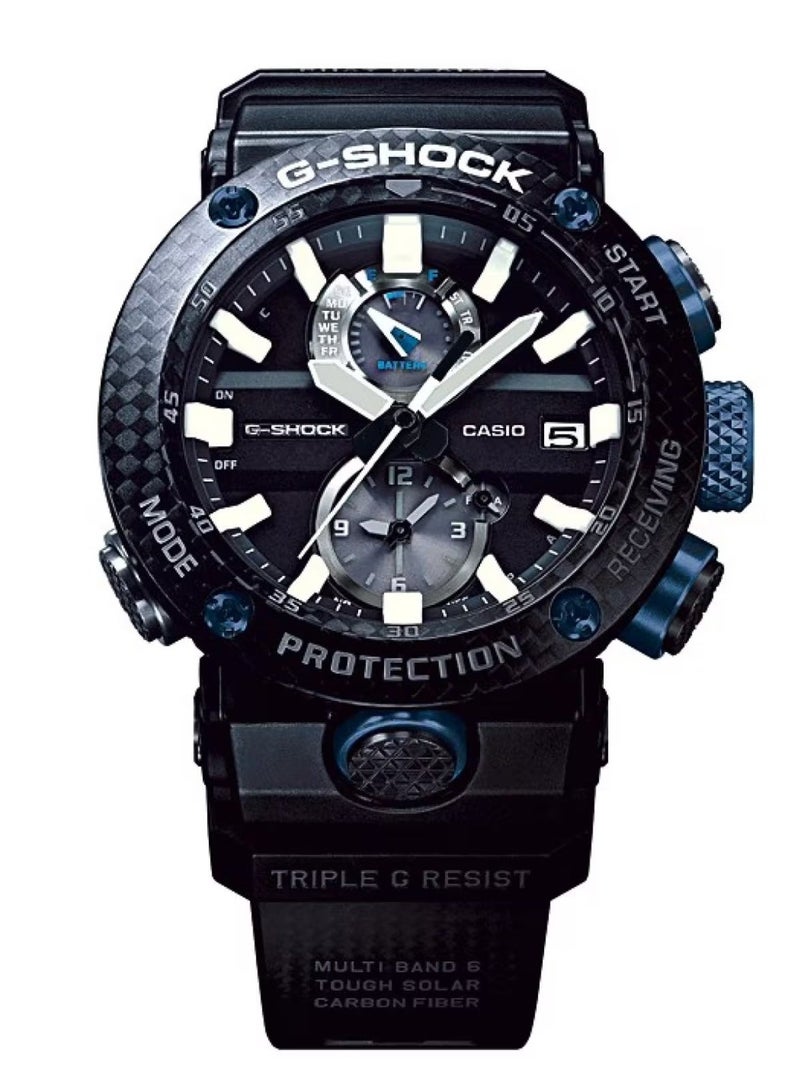 جي شوك Gravitymaster Solar Analog Men’s Watch GWR‑B1000‑1A1, 46.4 mm Black Dial, Carbon Core Guard Resin Band, 200 m WR - Image 1